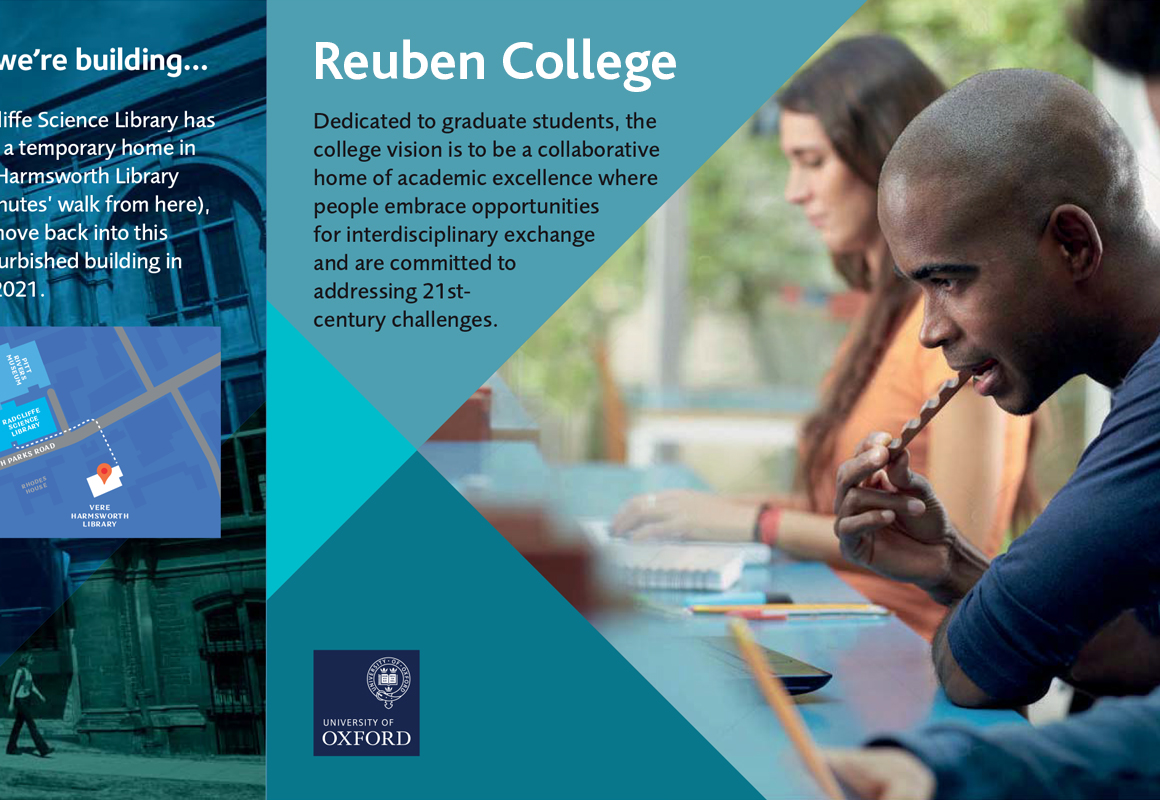 Reuben College Oxford Large format Hoarding panels.